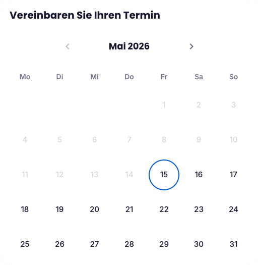 Schritt 02: Illustration zu „Wunschtermin auswählen“